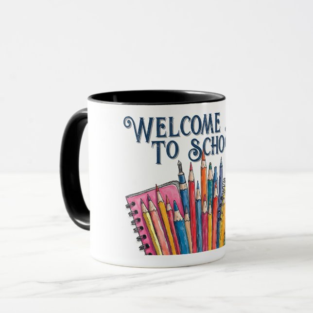 Welcome Back to School – Colorful Start Mug (Front Left)