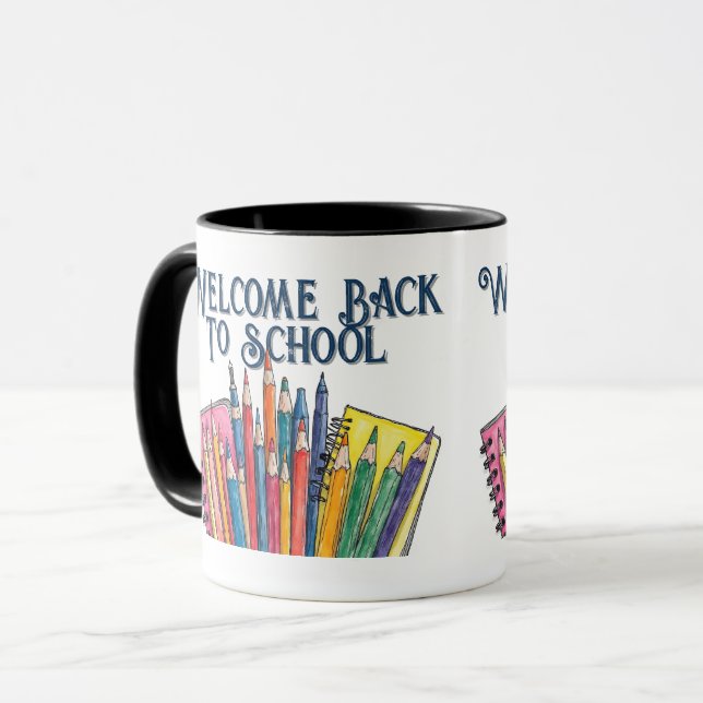 Welcome Back to School – Colorful Start Mug (Front Left)