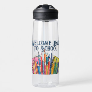 Welcome Back to School – Colorful Start Water Bottle