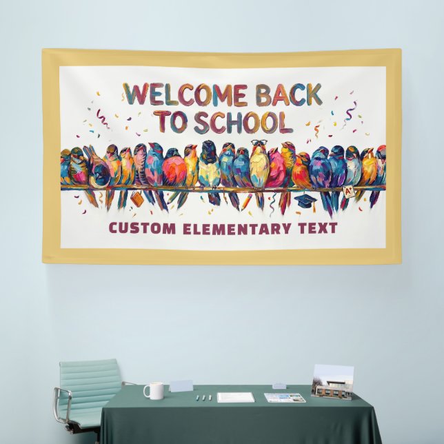 Welcome Back To School Custom Classroom Banners (Tradeshow)