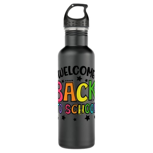 Welcome Back To School Design for School Staff Pre Stainless Steel Water Bottle