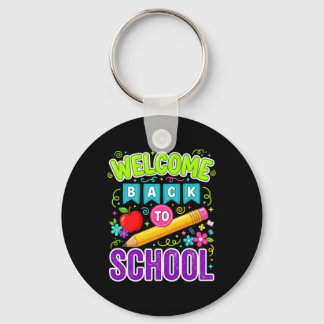 Welcome Back To School First Day Of School Keychain