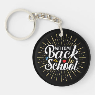 Welcome Back To School First Day Of School Keychain