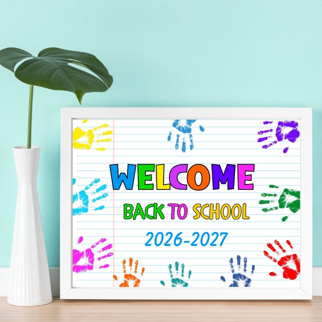 Welcome Back To School First Day Of School  Poster (Creator Uploaded)