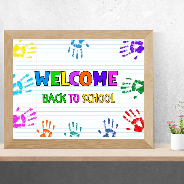 Welcome Back To School First Day Of School  Poster (Creator Uploaded)