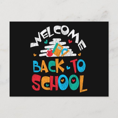 Welcome Back To School First Day of School Student Postcard