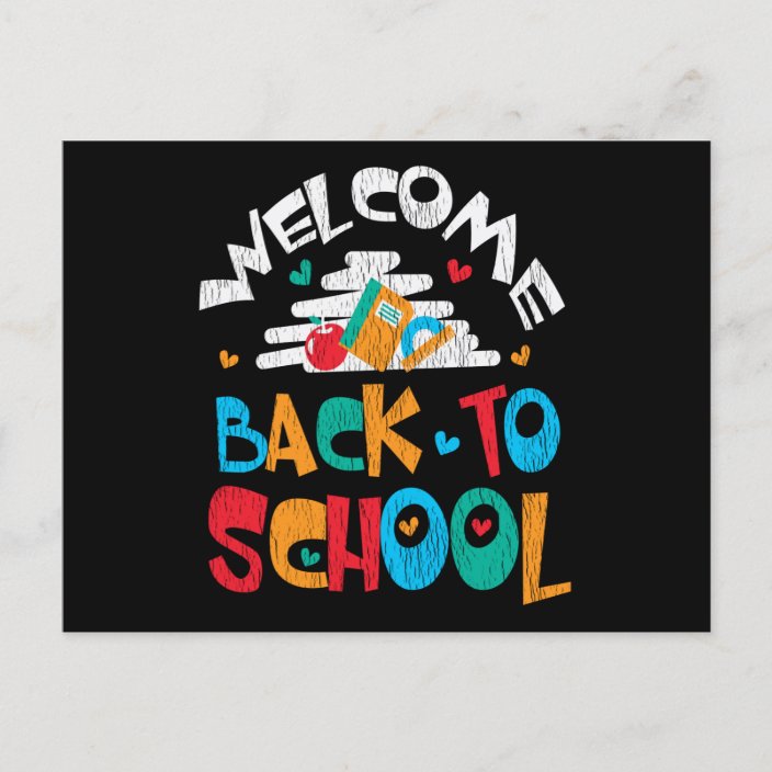 Back To School First Day of School Student Postcard