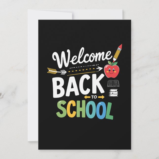 Welcome Back To School First Day of School Teacher Invitation (Front)