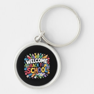 Welcome Back to School First Day of School Teacher Keychain