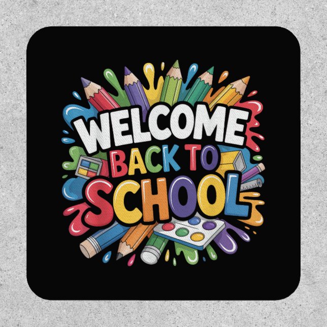 Welcome Back to School First Day of School Teacher Patch (Front)