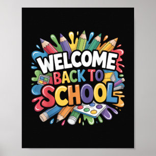 Welcome Back to School First Day of School Teacher Poster