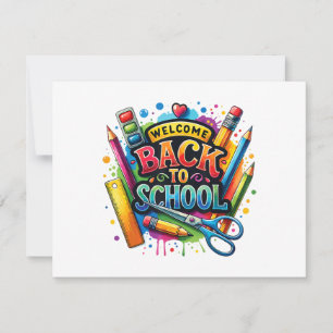 Welcome Back To School First Day of School Teacher Save The Date
