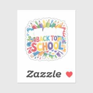Welcome Back to School First Day of School Teacher Sticker