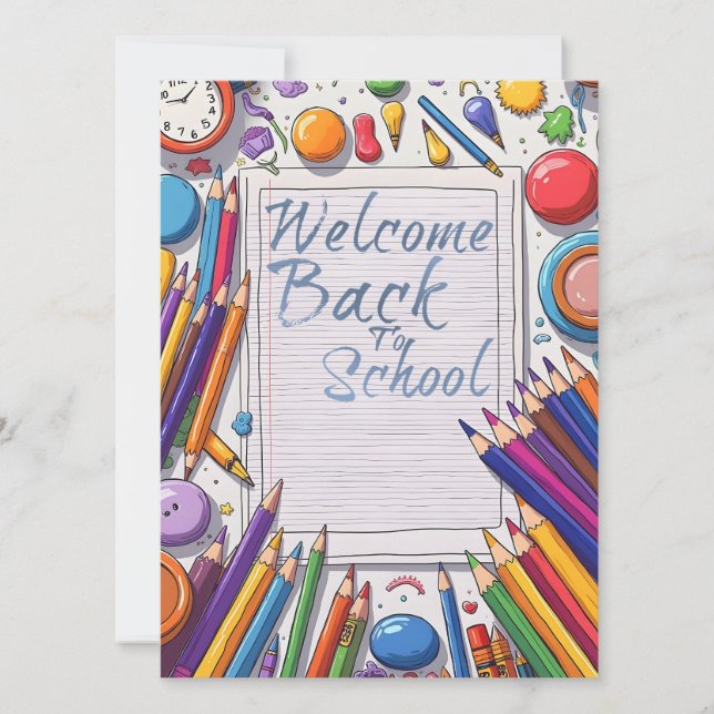 Welcome Back to School – Fun & Colorful (Front)