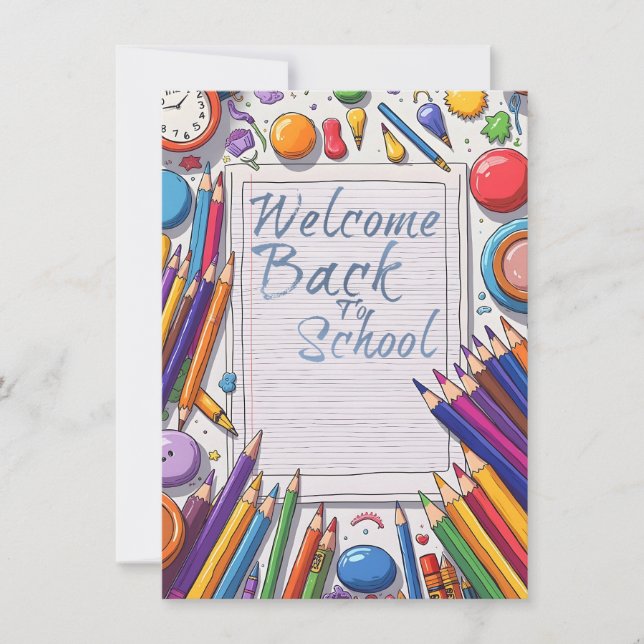 Welcome Back to School – Fun & Colorful (Front)