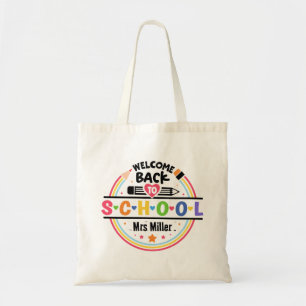 Welcome Back to School – Fun & Colorful Classroom Tote Bag