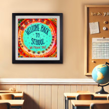 Welcome Back to School Fun Colorful Inspirivity