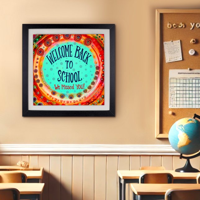 Welcome Back to School Fun Colorful Inspirivity  Poster (Creator Uploaded)