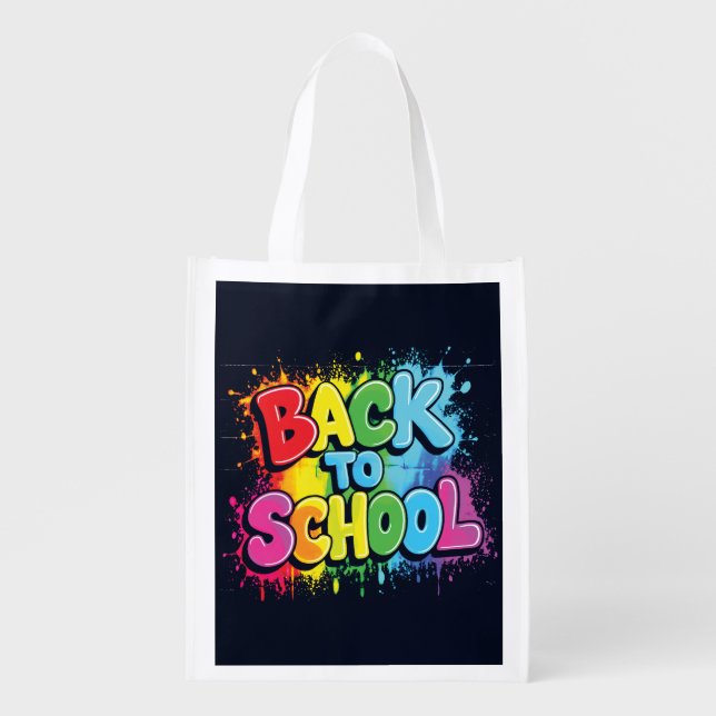 Welcome Back to School  Grocery Bag (Front)