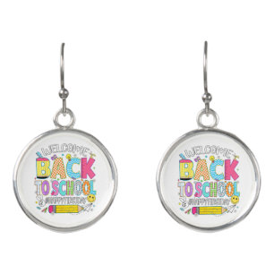 Welcome Back to School Happy First Day of School T Earrings