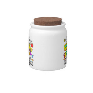 Welcome Back To School Happy First Day Teacher Bus Candy Jar
