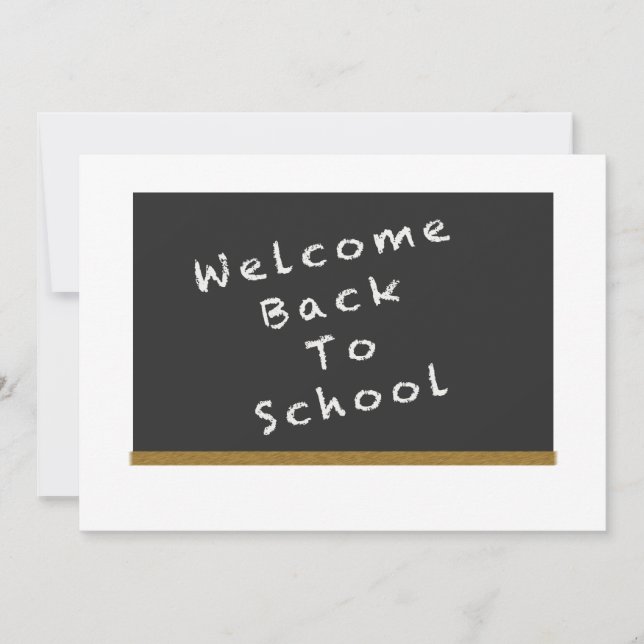 Welcome Back To School invitations (Front)