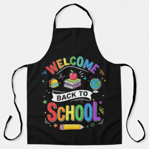 Welcome Back to School Kids Teacher First Day Apron