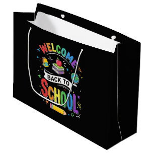 Welcome Back to School Kids Teacher First Day Large Gift Bag