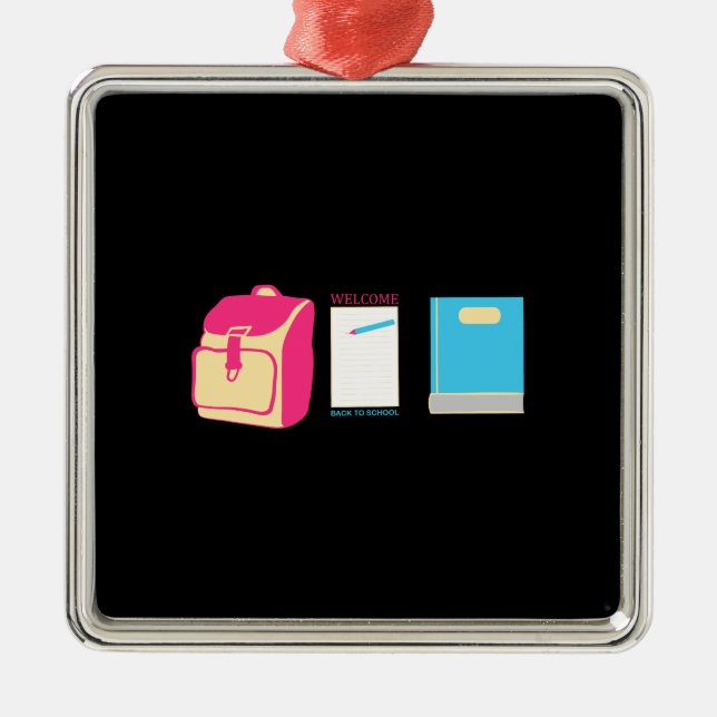 Welcome Back To School Metal Ornament (Front)
