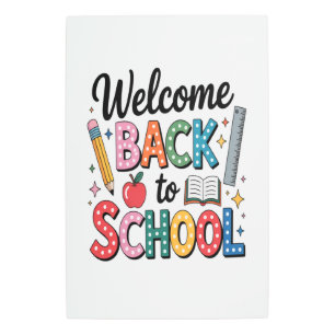 Welcome Back To School Metal Print