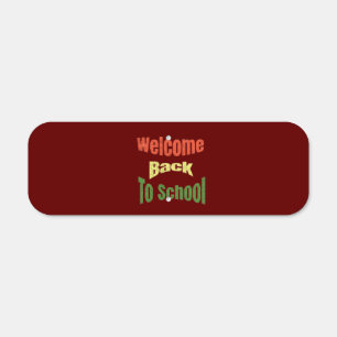 Welcome-Back-To-School Metal Sign