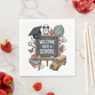Welcome Back To School Napkins