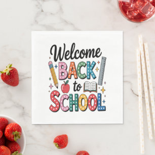 Welcome Back To School Napkins