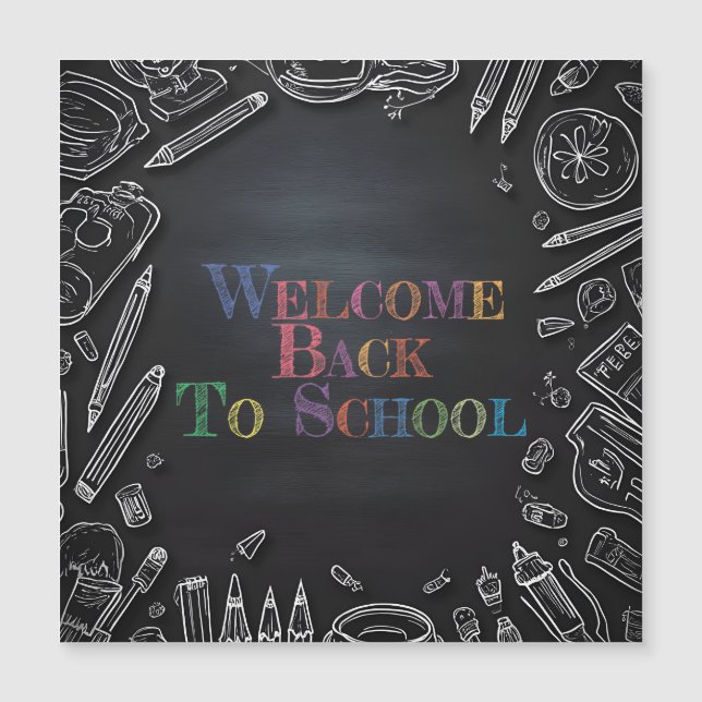 Welcome Back to School – New School Year (Front)