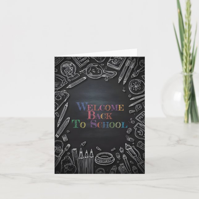 Welcome Back to School – New School Year Card (Front)