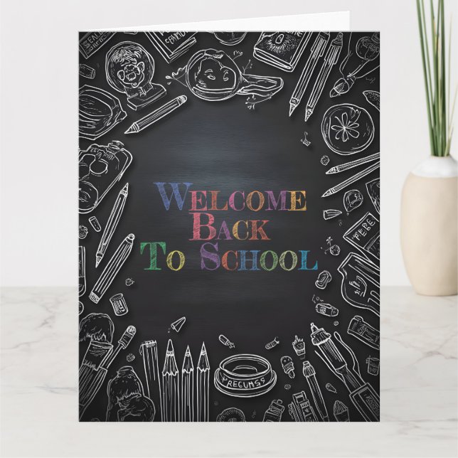 Welcome Back to School – New School Year Card (Front)