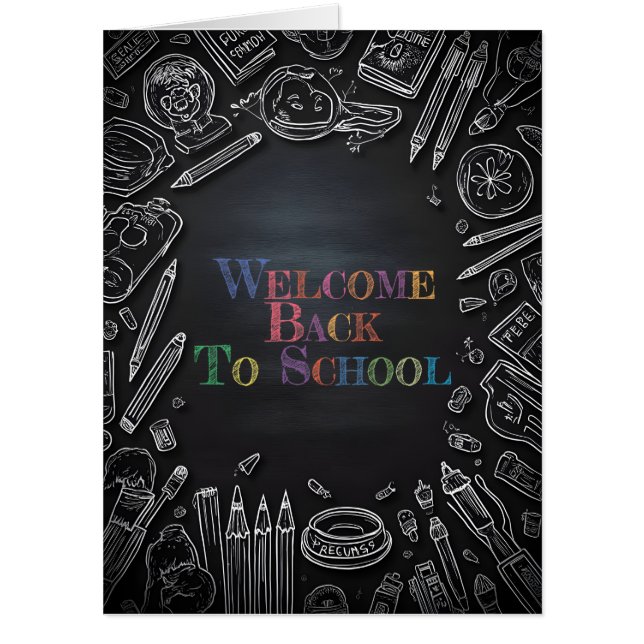 Welcome Back to School – New School Year Card (Front)