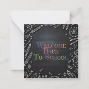 Welcome Back to School – New School Year Note Card