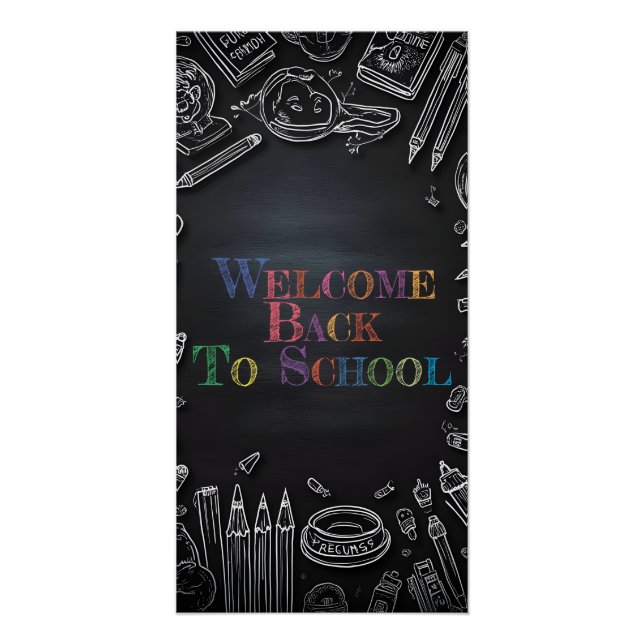 Welcome Back to School – New School Year Poster (Front)