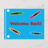 Crayons Frame Postcard #backtoschool #schoolsupplies #students