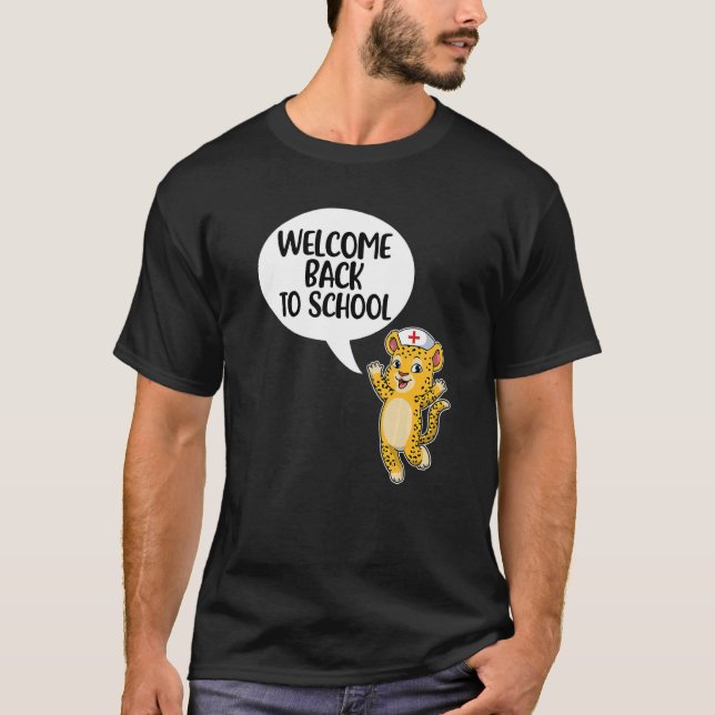 Welcome Back To School Nurse First Day Of School L T-Shirt (Front)