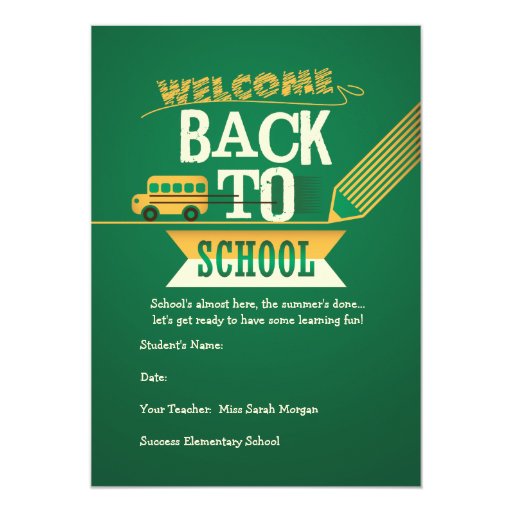 Back To School Invitation Wording 6