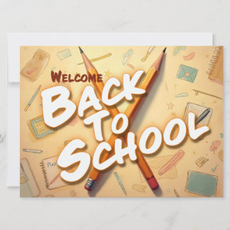 Welcome Back to School – Pencil Art Design