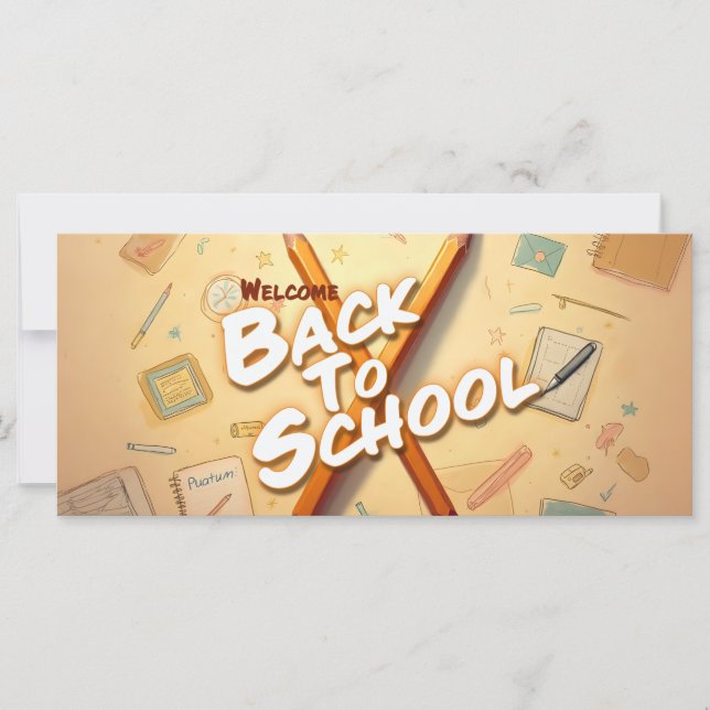 Welcome Back to School – Pencil Art Design (Front)