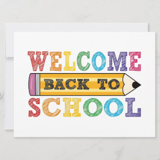 Welcome Back to School – Pencil Illustration