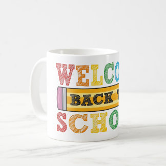Welcome Back to School – Pencil Illustration Coffee Mug