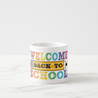 Welcome Back to School – Pencil Illustration Espresso Cup