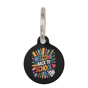 Welcome Back To School Pet ID Tag