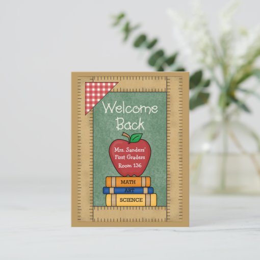 Welcome Back to School Postcard | Zazzle