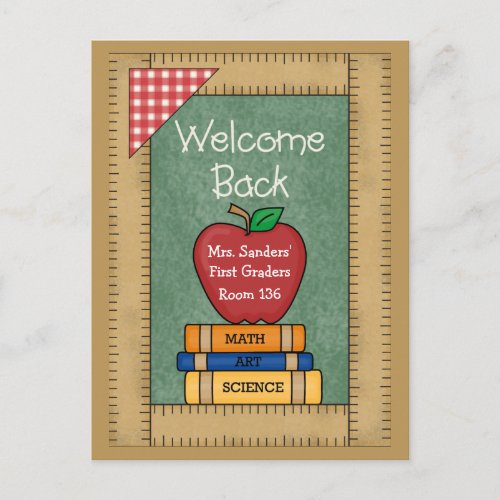 Welcome Back to School Postcard